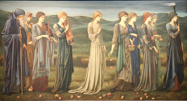 『プシュケーの結婚』（ Psyche's Wedding ）　1895年　エドワード・バーン＝ジョーンズ　　ブリュッセル王立美術館蔵