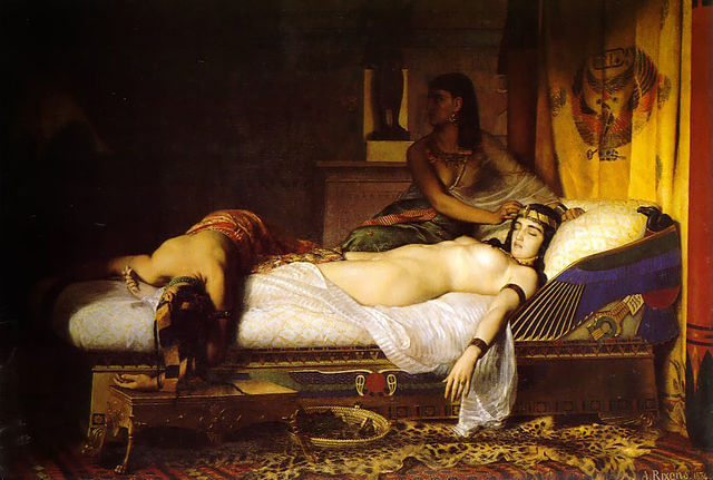 『クレオパトラの死』　1874年　ジャン＝アンドレ・リクセン