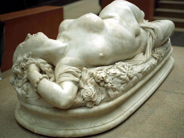 『蛇に噛まれた女』　1847年　オーギュスト・クレサンジェ　オルセー美術館蔵
