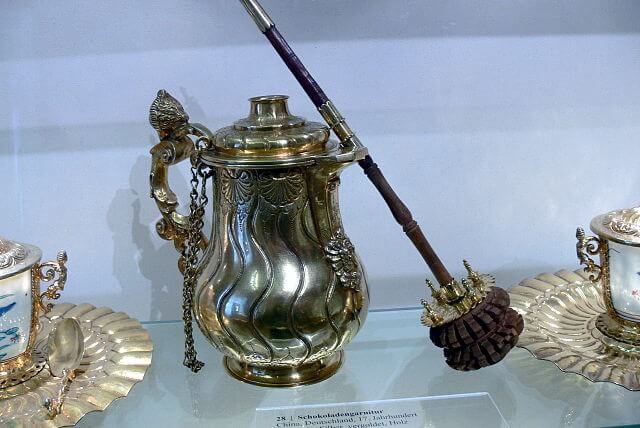 チョコレート用銀器　ドイツ製　17世紀