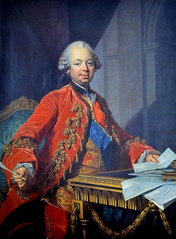 ショワズール公爵エティエンヌ＝フランソワ　　1763年　ルイ＝ミシェル・ヴァン・ロー　個人蔵