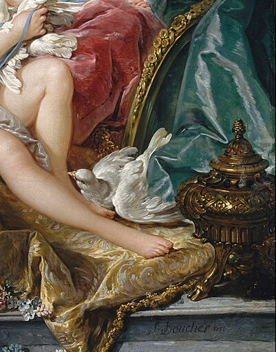 『ヴィーナスの化粧』（ The Toilet of Venus ）　1751年　フランソワ・ブーシェ　メトロポリタン美術館蔵