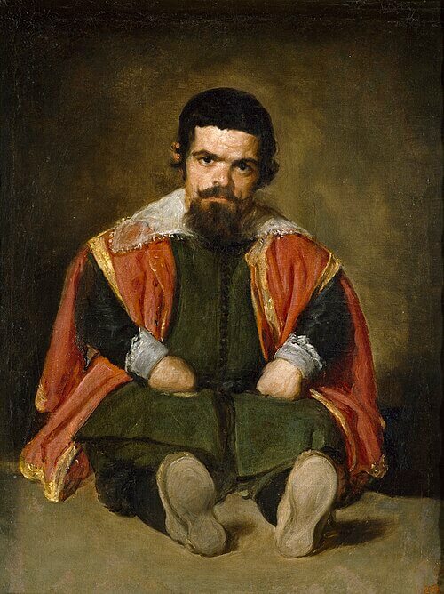 El bufón el Primo, Diego Rodríguez de Silva y Velázquez, 1644, Óleo sobre lienzo, 106,5 x 82,5 cm, Número de catálogo P001202, Museo Nacional del Prado,『道化師エル・プリーモ』　1644年　ディエゴ・ベラスケス　プラド美術館蔵