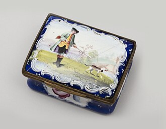 パッチ・ボックス (Patch box)　1760 - 1780年　英国製　クーパー・ヒューイット国立デザイン博物館蔵