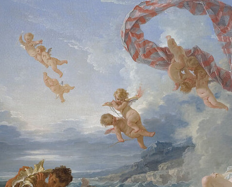 『ヴィーナスの勝利』（ The Triumph of Venus ）　1740年　フランソワ・ブーシェ　スウェーデン国立美術館蔵