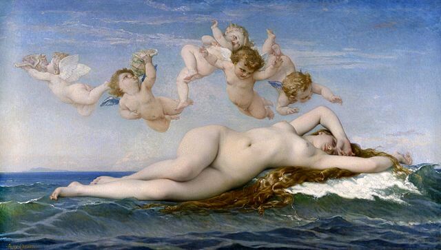 『ヴィーナスの誕生』（ Naissance de Vénus ）　1863年　アレクサンドル・カバネル　オルセー美術館蔵
