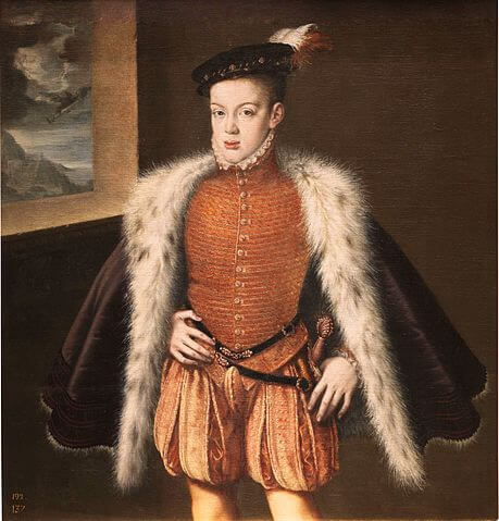 ドン・カルロス・デ・アウストリア　1555年頃から1559年頃　アロンソ・サンチェス・コエリョ　プラド美術館蔵