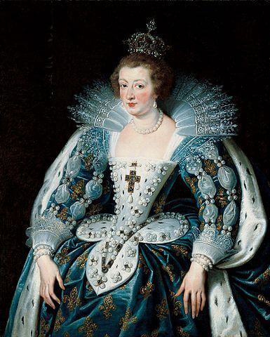 フランス王ルイ13世妃アンヌ・ドートリッシュ　1620年－1625年頃　ピーテル・パウル・ルーベンス　ノートン・サイモン美術館蔵