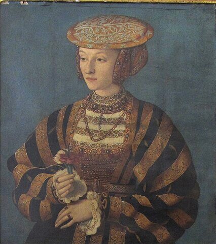 『アンナ・フォン・クレーフェの肖像』　1540年代？　ハンス・ホルバイン（子）
