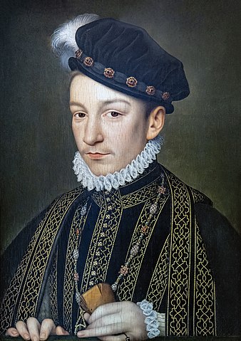 シャルル9世　1550年と1572年の間　フランソワ・クルーエ　ベンベルグ財団美術館蔵
