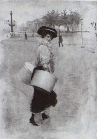  『コンコルド広場のモディスト』（ Modiste place de laConcorde ）　ジャン・ベロー（Offenstadt, 097）