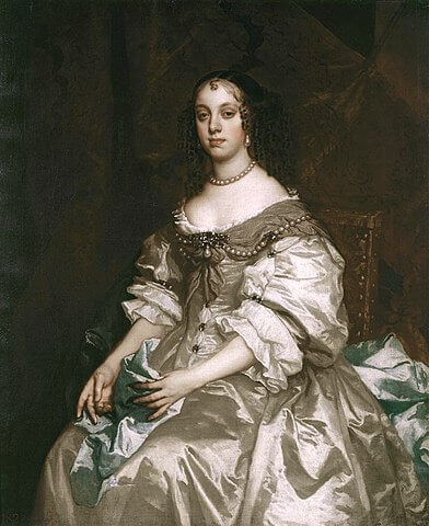 チャールズ2世妃キャサリン・オブ・ブラガンザ　1664年頃　ピーター・レリー　ロイヤル・コレクション蔵