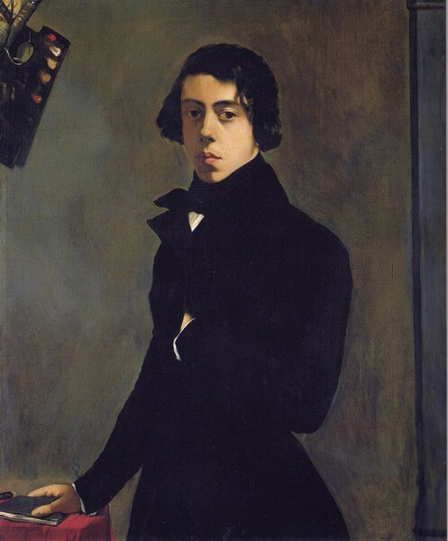 自画像　1835年　テオドール・シャセリオー　ルーヴル美術館蔵