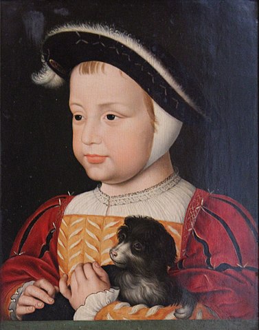 子供時代のフランス王アンリ2世　16世紀後半　ジャン・クルーエにちなむ　コンデ美術館蔵