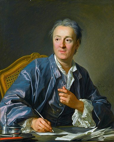 『百科全書』のドゥニ・ディドロ（1713年－1784年）　1767年　ルイ＝ミシェル・ヴァン・ロー　ルーヴル美術館蔵