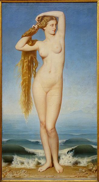 『ヴィーナスの誕生』　1862年　アモリ―・デュバル　リール美術館蔵
