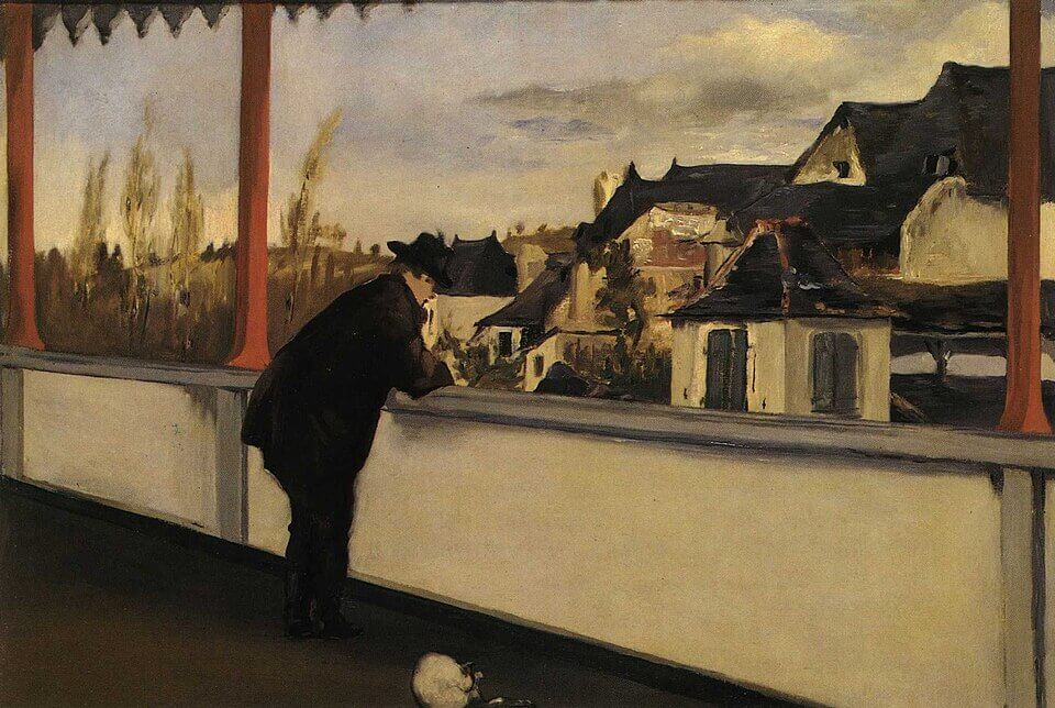 Oloron-Sainte-Marie, Edouard Manet, 1871, Oil on canvas, 42.5 x 62.5 cm, Given by the heirs of Emil Bührle to the Foundation E.G. Bührle Collection Zurich • 1960 Inv. 64., 《オロロン＝サント＝マリー》　1871年　エドゥアール・マネ　ビュールレ・コレクション蔵