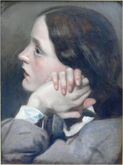 エフィー・グレイ（Effie Gray, 1828年－1897年）　1853年　ミレー画