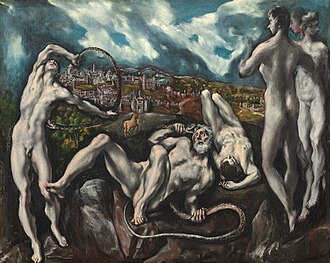 Laocoön, c. 1610/1614, El Greco (Domenikos Theotokopoulos), oil on canvas, 137.5 × 172.5 cm, 1946.18.1, National Gallery of Art, 『ラオコーン』　1610 - 1614年頃　エル・グレコ　ナショナル・ギャラリー・オブ・アート蔵