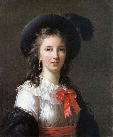 エリザベート＝ルイーズ・ヴィジェ＝ルブラン自画像　1781年－1782年頃　キンベル美術館蔵