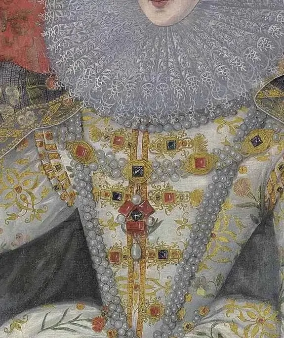 オリーヴの枝を持つエリザベス1世の肖像　1585年頃－1590年頃