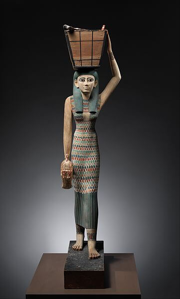 女性像（メケトレの墓の副葬品）　中王国時代　第12王朝　メトロポリタン美術館蔵