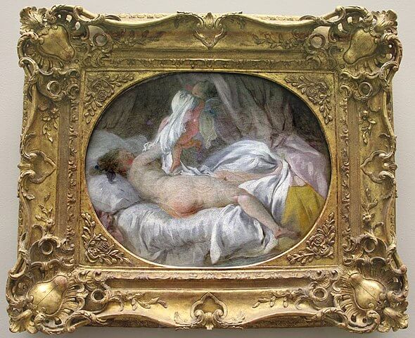 『奪われた肌着』　1765年　ジャン・オノレ・フラゴナール　ルーヴル美術館蔵