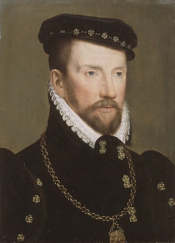 ガスパール2世・ド・コリニー（ Gaspard de Coligny, 1519年2月16日－1572年8月24日）　16世紀　フランソワ・クルーエ　セントルイス美術館蔵
