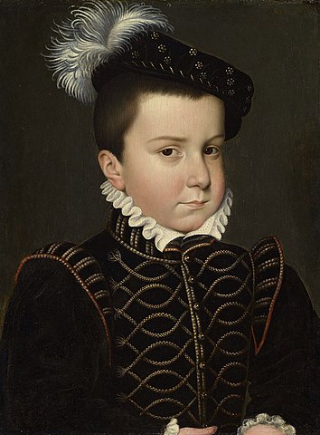 アンジュー公フランソワ（1555年3月18日－1584年6月19日）　1561年頃　フランソワ・クルーエ　ロイヤル・コレクション蔵