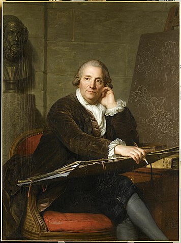 ガブリエル＝フランソワ・ドワイアンの肖像　1786年　アントワーヌ・ベスティエ　ルーヴル美術館蔵