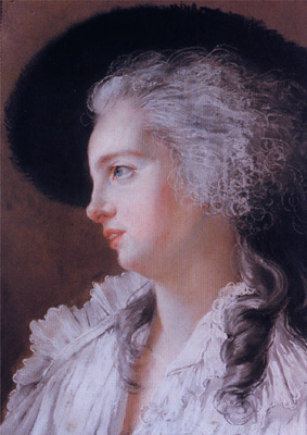 『ポリニャック夫人の肖像』　1787年　Collection Gramont