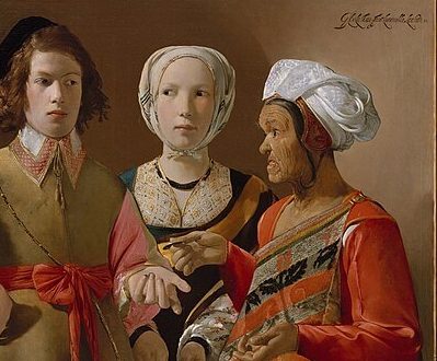 『女占い師』( The Fortune Teller ) 1630年 ジョルジュ・ド・ラ・トゥール メトロポリタン美術館蔵