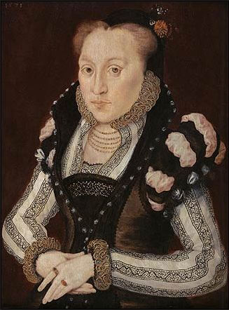 ジェーンの妹、メアリー・グレイ　1571年　ハンス・イワースに帰属　チェッカーズ