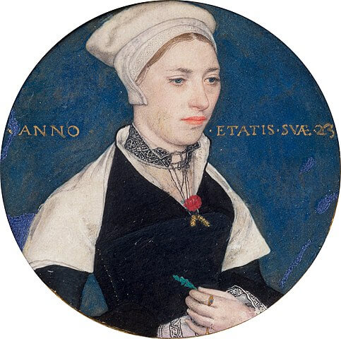 Mrs Jane Small, formerly Mrs Pemberton　1536年頃　ハンス・ホルバイン（子）　ヴィクトリア＆アルバート美術館蔵