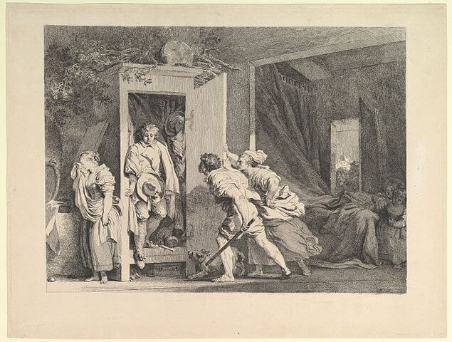 『箪笥』（ The Armoire ）　1778年　ジャン・オノレ・フラゴナール　メトロポリタン美術館蔵