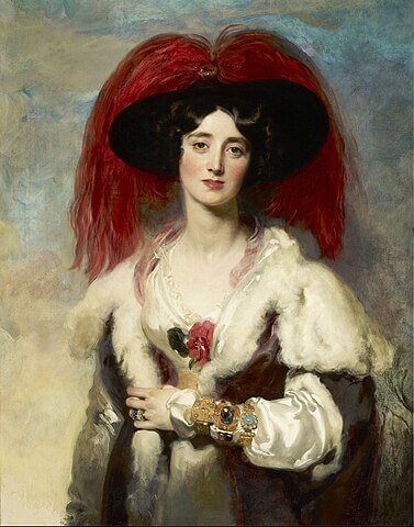 『ピール夫人ジュリアの肖像』（ Julia, Lady Peel ）　1827年　トーマス・ローレンス　フリック・コレクション蔵