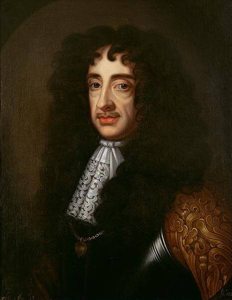 イングランド、スコットランド、アイルランドの王チャールズ2世　1675年　ピーター・レリー　ナショナル・ポートレート・ギャラリー蔵