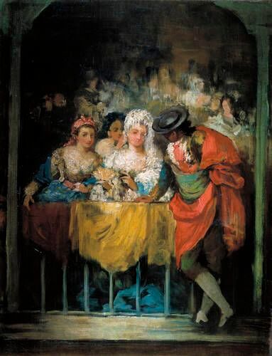 Las presidentas, Eugenio Lucas Velázquez, 1855 - 1860. Óleo sobre lienzo, 72 x 55,5 cm, Número de catálogo P004426, Museo Nacional del Prado, 《ラス・プレジデンタス》 1855 - 1860年 ルカス・ベラスケス プラド美術館蔵