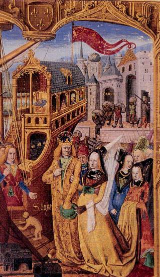 ルイ9世夫妻　15世紀　フランス国立図書館