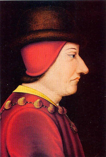 ルイ11世（1423年7月3日 - 1483年8月30日）　16世紀　ジャン・フーケにちなむ絵　ブルックリン美術館蔵