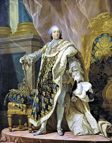 『ルイ15世』　1700年代　ルイ＝ミシェル・ヴァン・ロー　ヴェルサイユ宮殿蔵