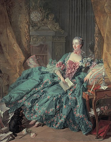 『ポンパドゥール夫人』　フランソワ・ブーシェ　1756年　アルテ・ピナコテーク蔵