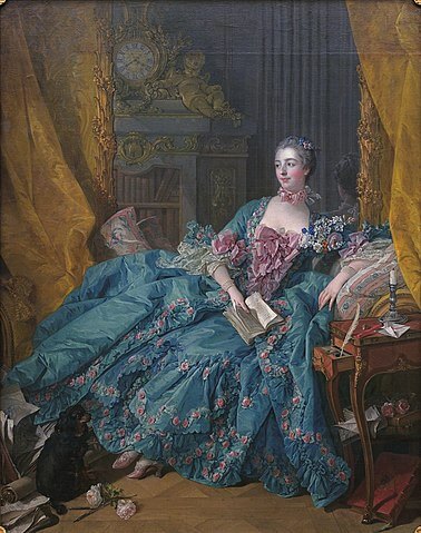 『ポンパドゥール夫人』　1756年　フランソワ・ブーシェ　アルテ・ピナコテーク蔵