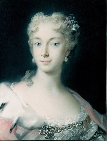 マリア・テレジアの肖像　1730年　ロザルバ・カッリエーラ　アルテ・マイスター絵画館蔵
