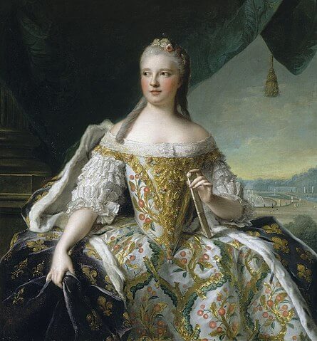 マリア・ヨーゼファ・カロリーナ・エレオノール・フランツィスカ・クサヴェリア・フォン・ポーレン・ウント・ザクセン（1731年11月4日－1767年3月13日）　1751年頃　ナティエ　ヴェルサイユ宮殿