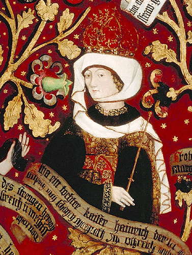 オーストリアの辺境伯夫人イダ　1489年から1492年の間　ニーダーエスターライヒ州クロスターノイブルク修道院蔵