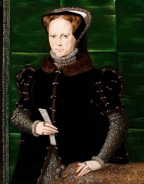メアリー1世 Mary I 1555年頃 - 1558年頃の間 ハンス・イワース Dickinson Gallery, London and New York
