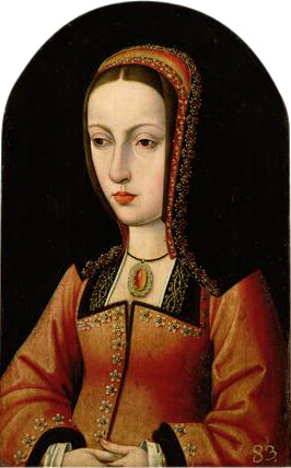フアナ（1479年11月6日－1555年4月12日）　1495－1496年頃　美術史美術館蔵
