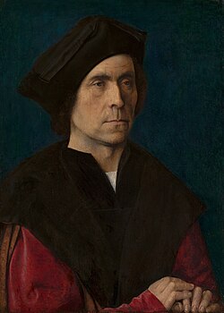 『男性の肖像』( Portret van een man ) 1510年頃 ミケル・シトウ マウリッツハイス美術館蔵