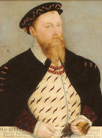 モーリッツ（1521年3月21日－1553年7月9日）　1559年　ルーカス・クラナッハ（子）　ドレスデン美術館蔵